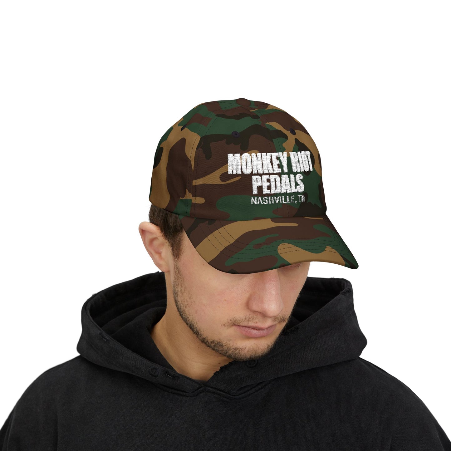 Monkey Riot Pedals Emboridered Classic Dad Cap