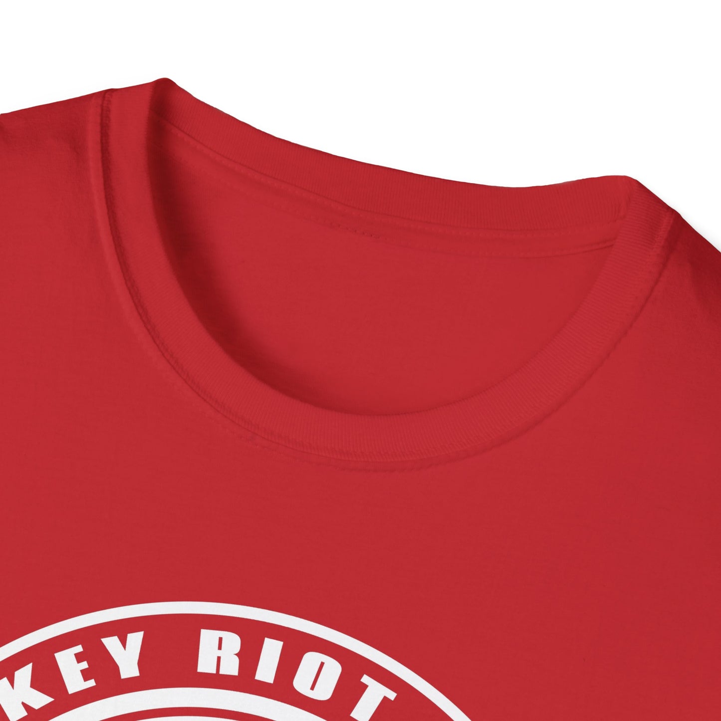 Monkey Riot Pedals Logo Unisex Softstyle T-Shirt