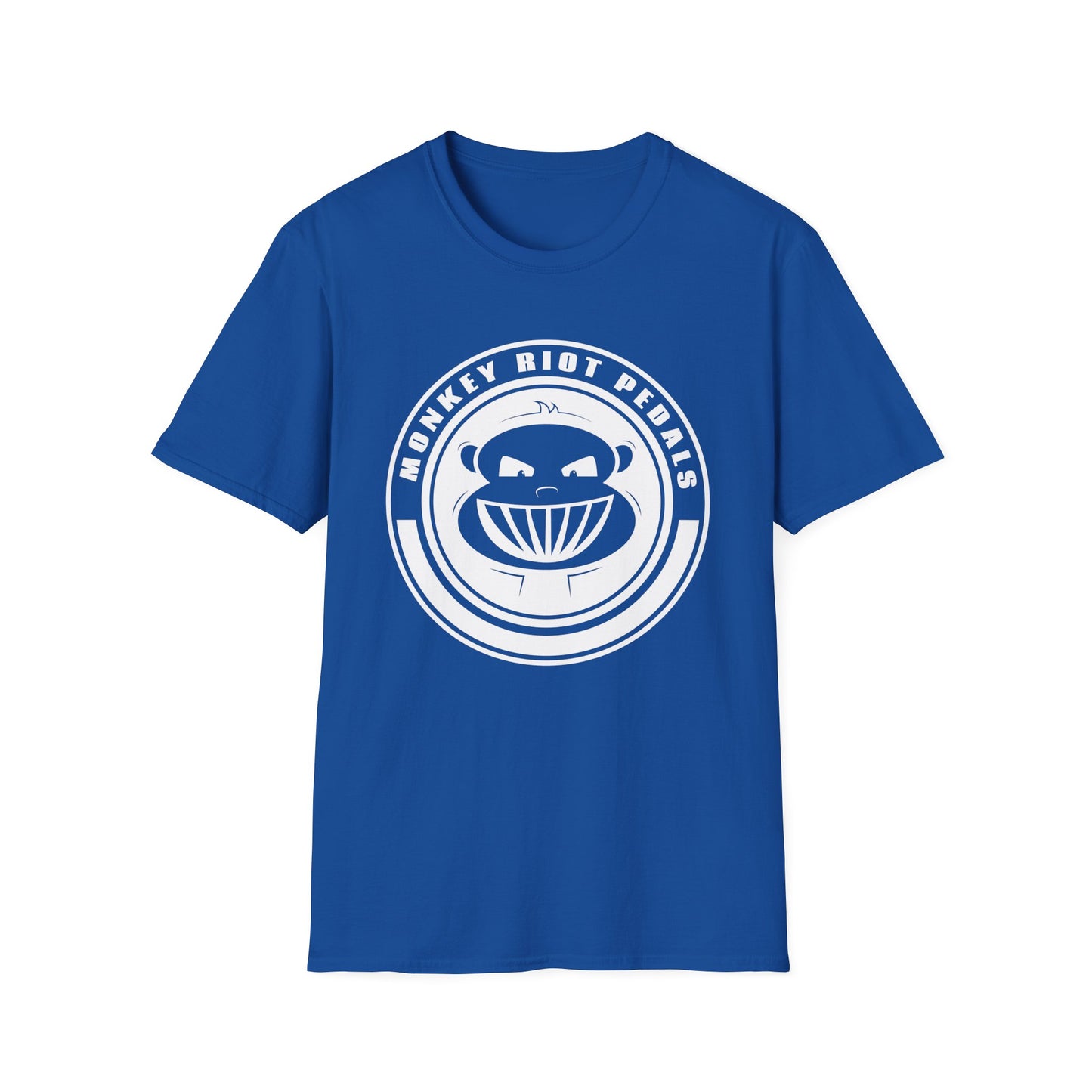 Monkey Riot Pedals Logo Unisex Softstyle T-Shirt