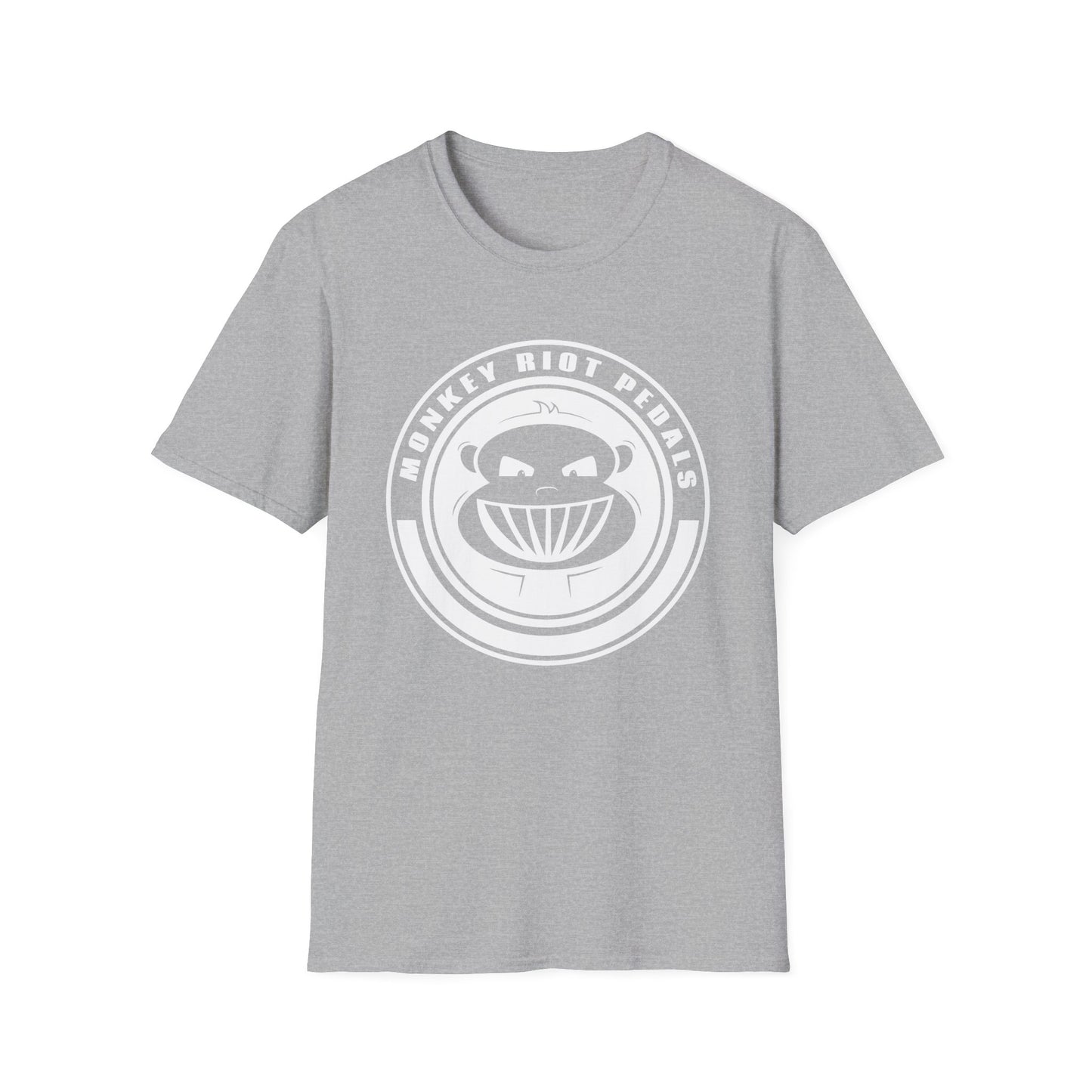 Monkey Riot Pedals Logo Unisex Softstyle T-Shirt