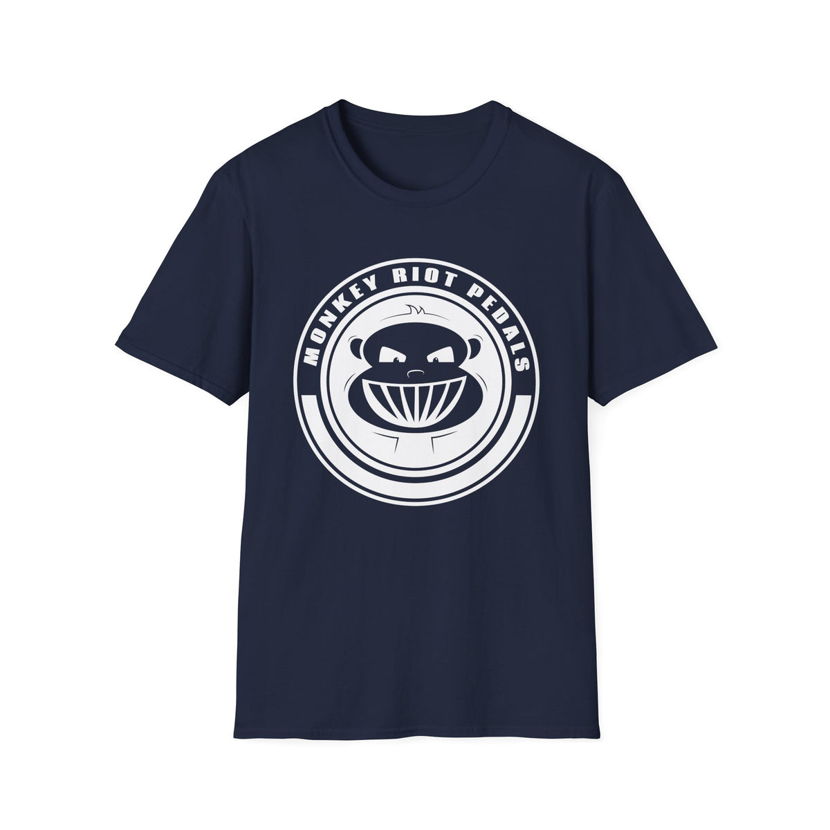 Monkey Riot Pedals Logo Unisex Softstyle T-Shirt