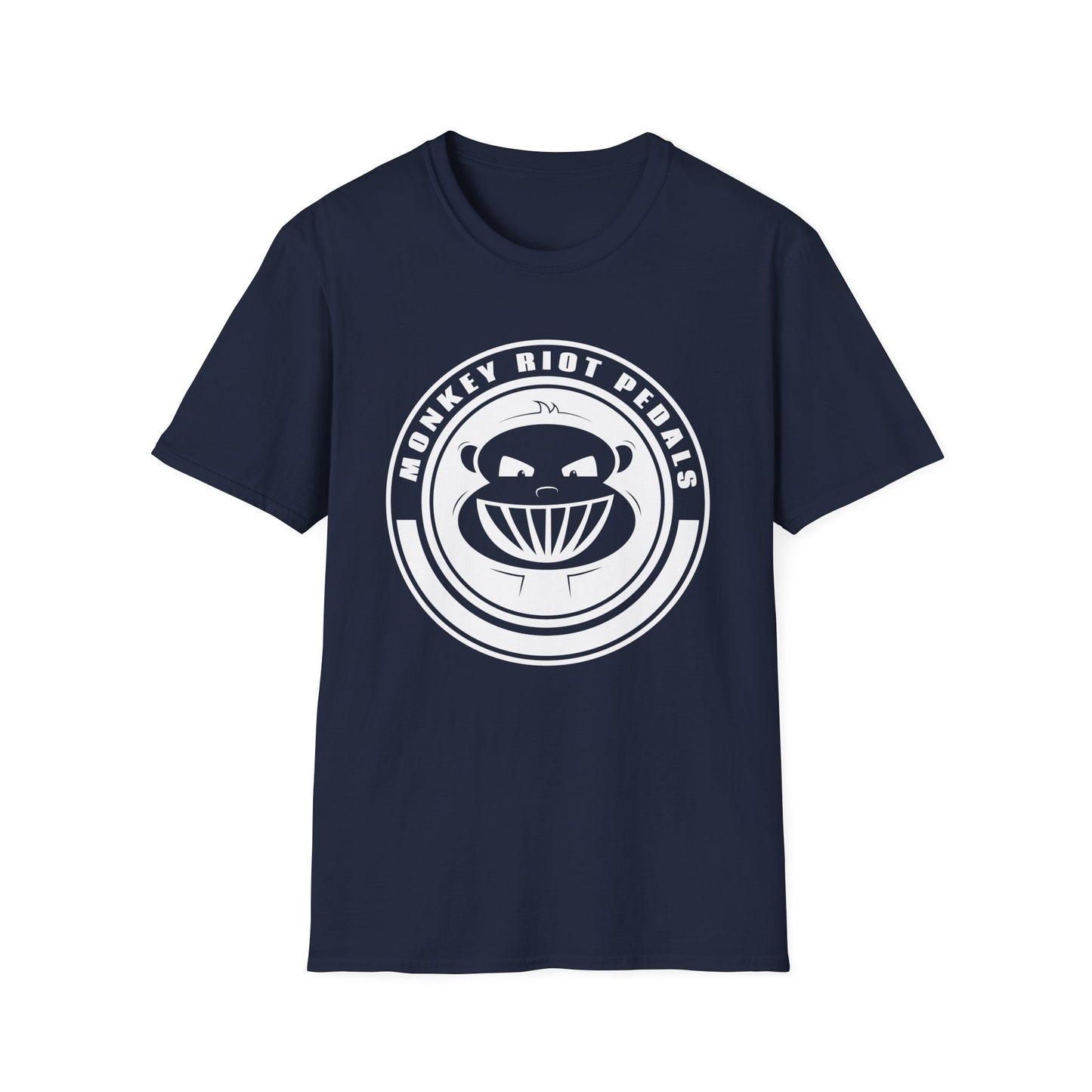 Monkey Riot Pedals Logo Unisex Softstyle T-Shirt