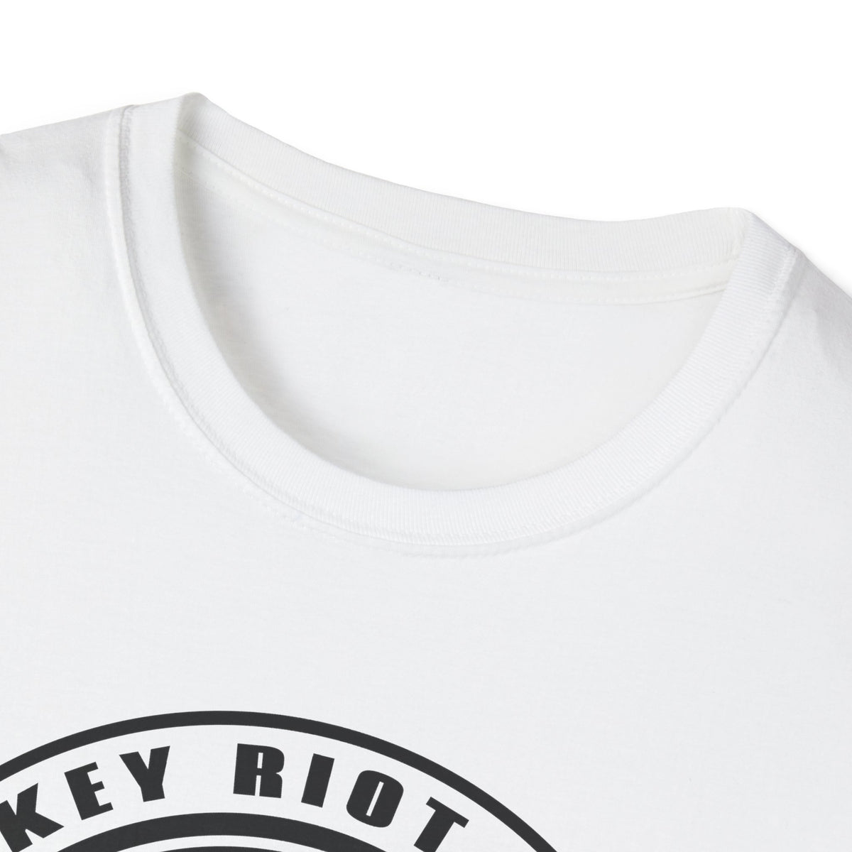Monkey Riot Pedals Logo Unisex Softstyle T-Shirt