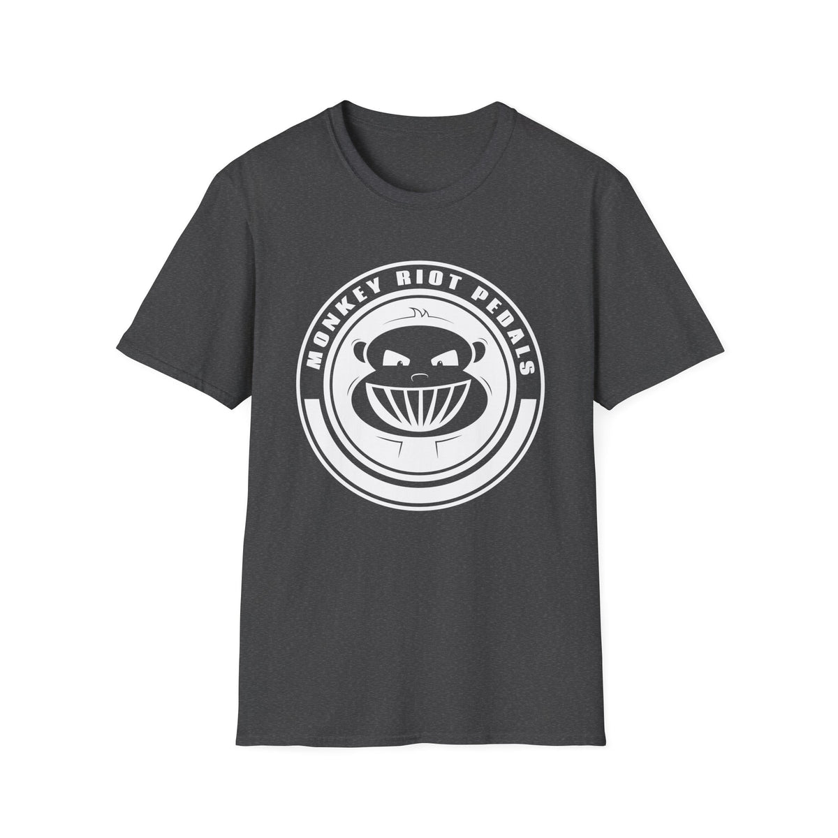 Monkey Riot Pedals Logo Unisex Softstyle T-Shirt