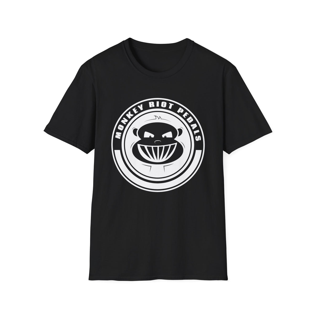 Monkey Riot Pedals Logo Unisex Softstyle T-Shirt