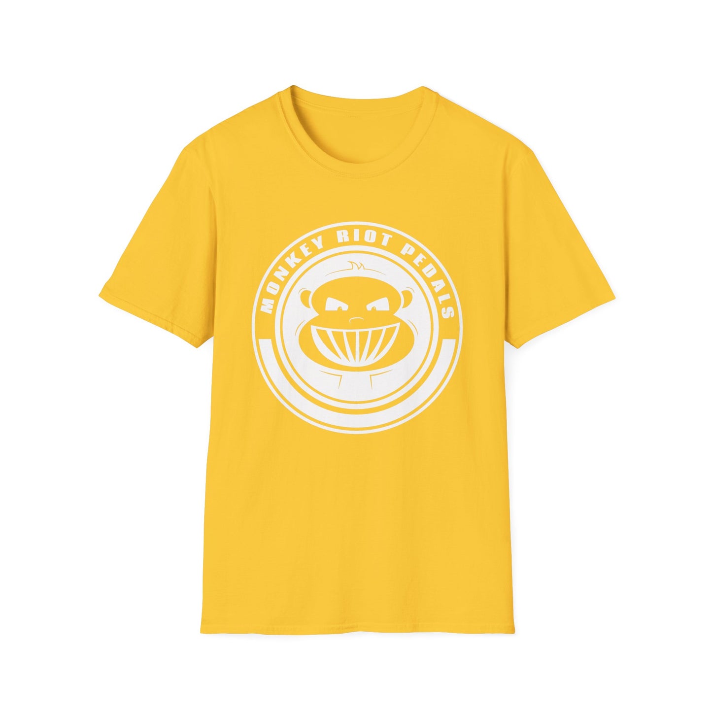 Monkey Riot Pedals Logo Unisex Softstyle T-Shirt