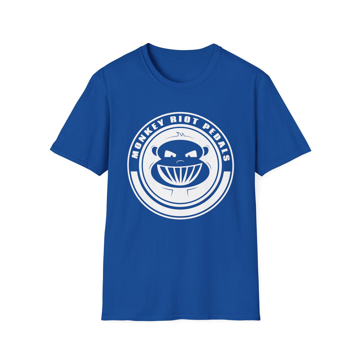 Monkey Riot Pedals Logo Unisex Softstyle T-Shirt