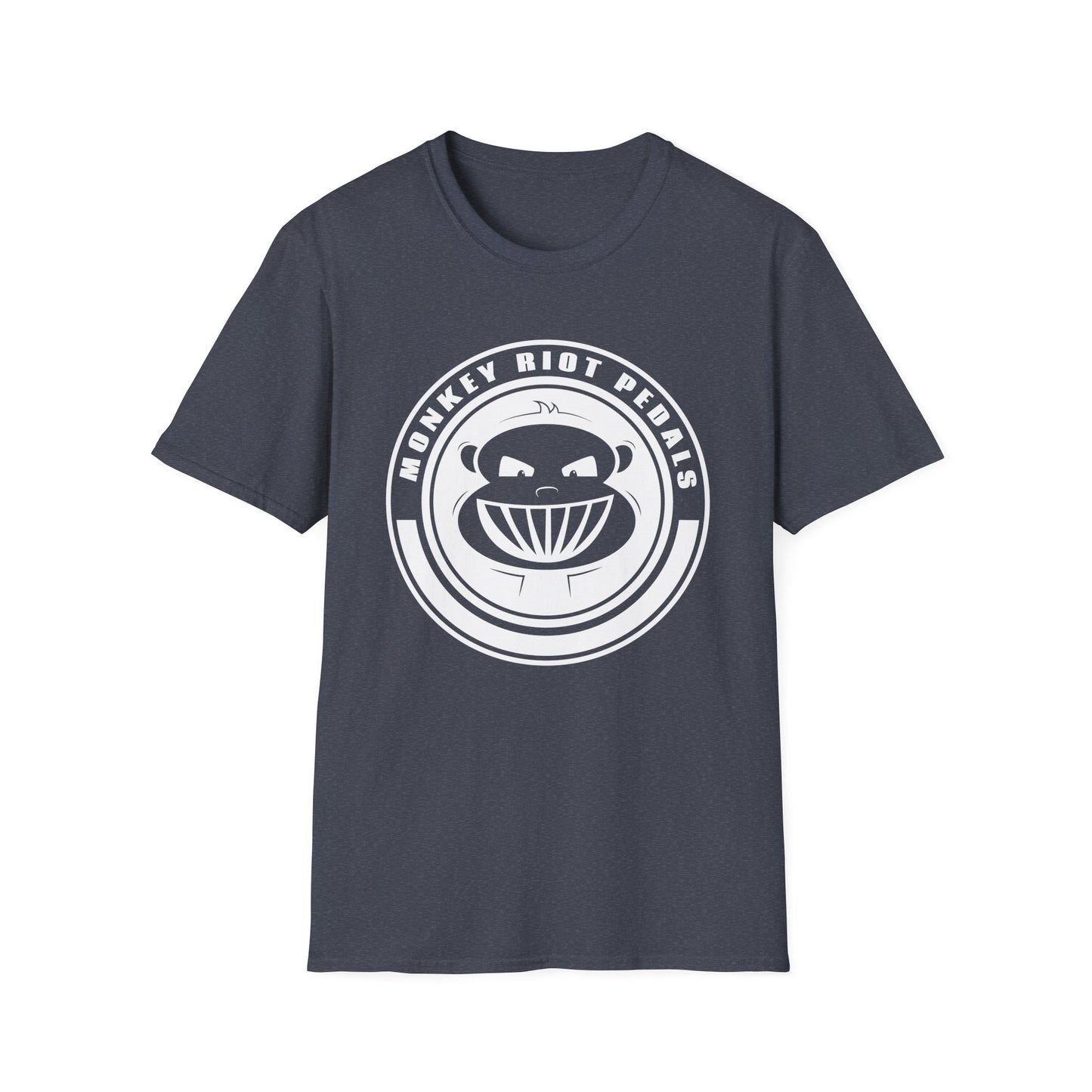 Monkey Riot Pedals Logo Unisex Softstyle T-Shirt