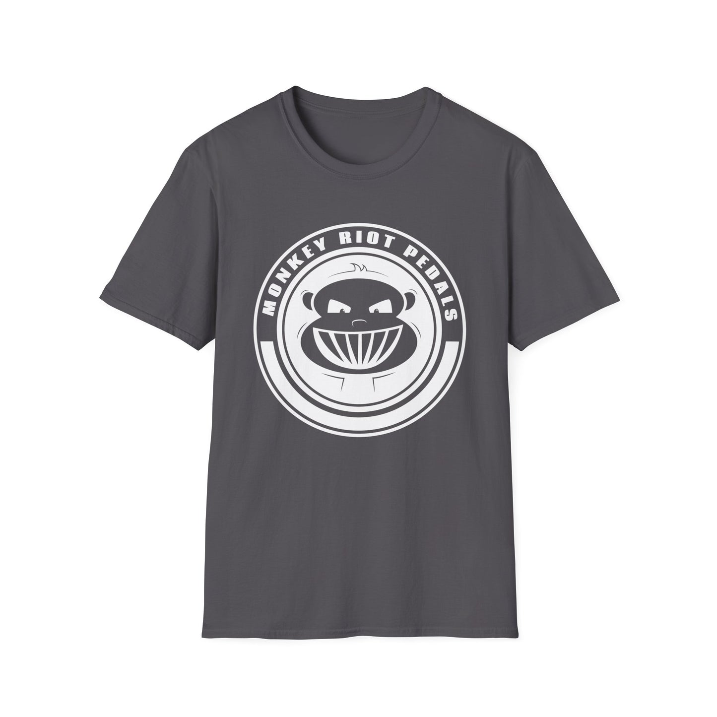 Monkey Riot Pedals Logo Unisex Softstyle T-Shirt