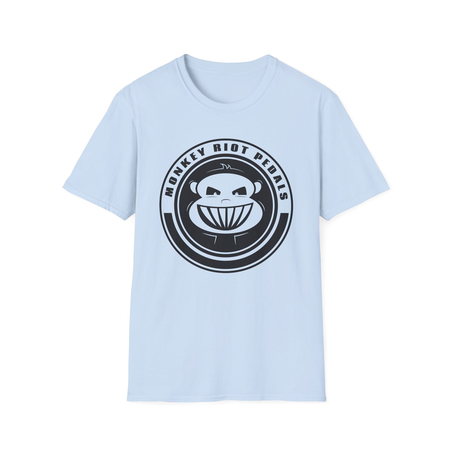 Monkey Riot Pedals Logo Unisex Softstyle T-Shirt