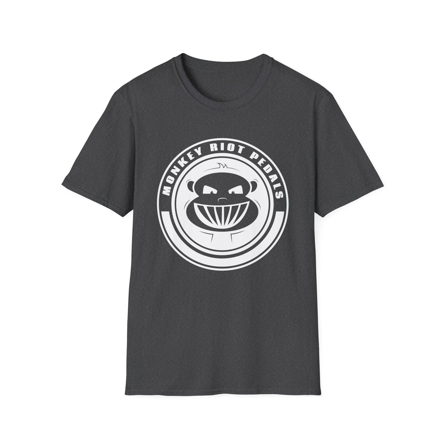 Monkey Riot Pedals Logo Unisex Softstyle T-Shirt