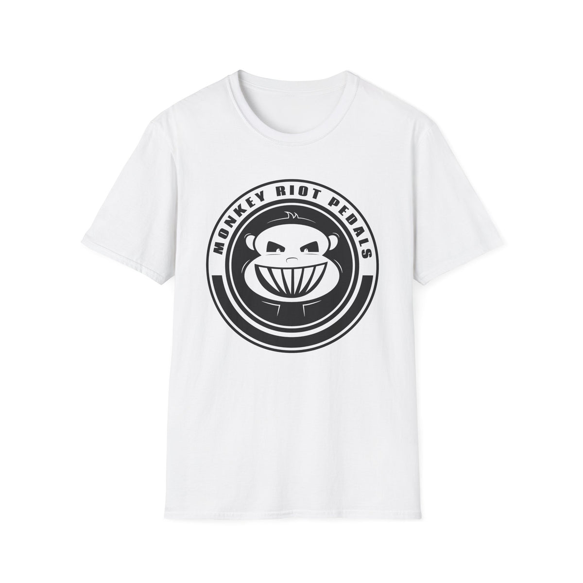 Monkey Riot Pedals Logo Unisex Softstyle T-Shirt