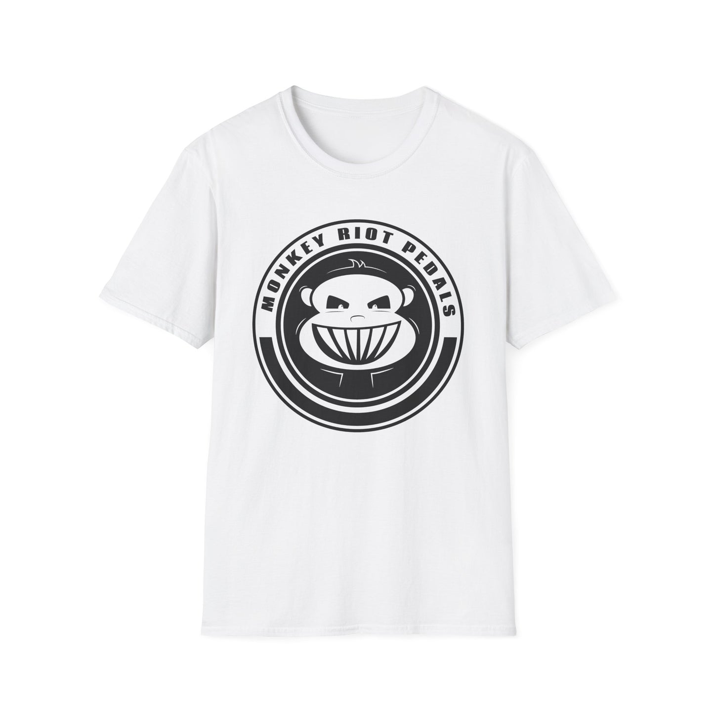 Monkey Riot Pedals Logo Unisex Softstyle T-Shirt