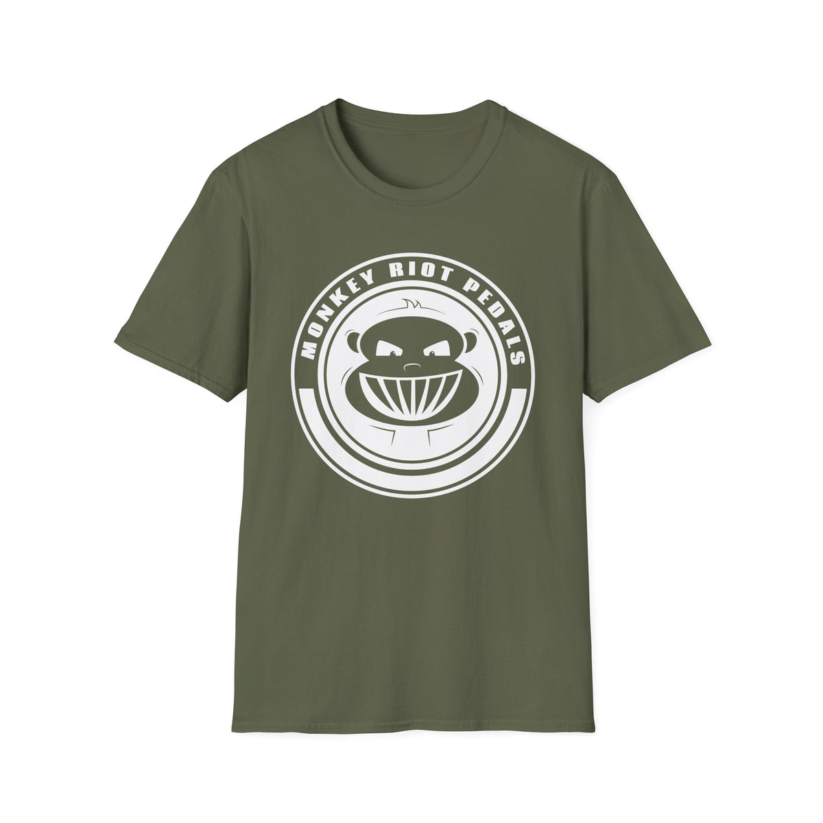 Monkey Riot Pedals Logo Unisex Softstyle T-Shirt