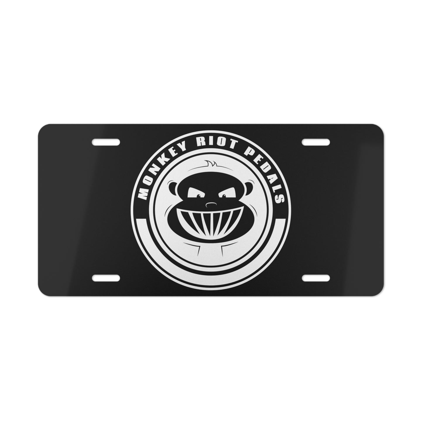Monkey Riot Pedals Vanity License Plate