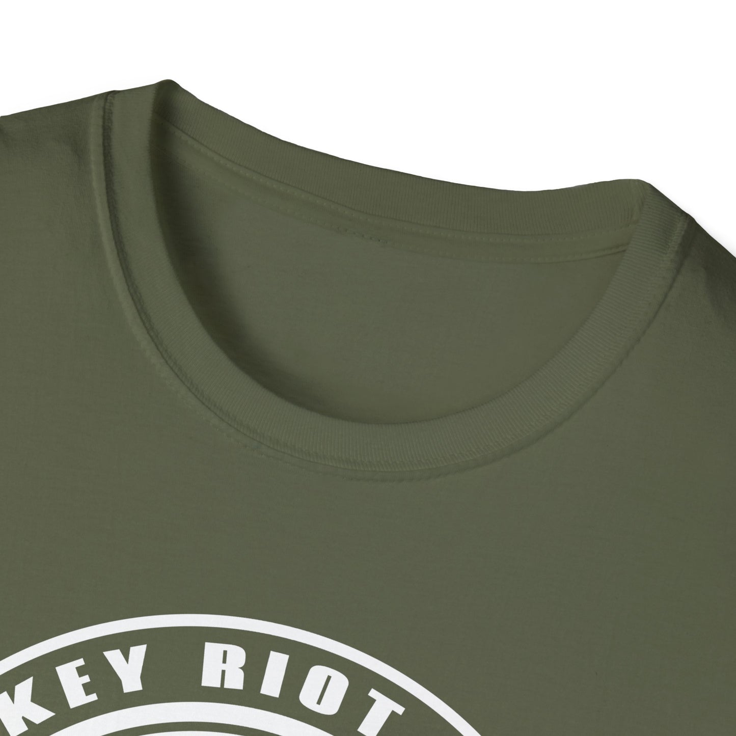 Monkey Riot Pedals Logo Unisex Softstyle T-Shirt