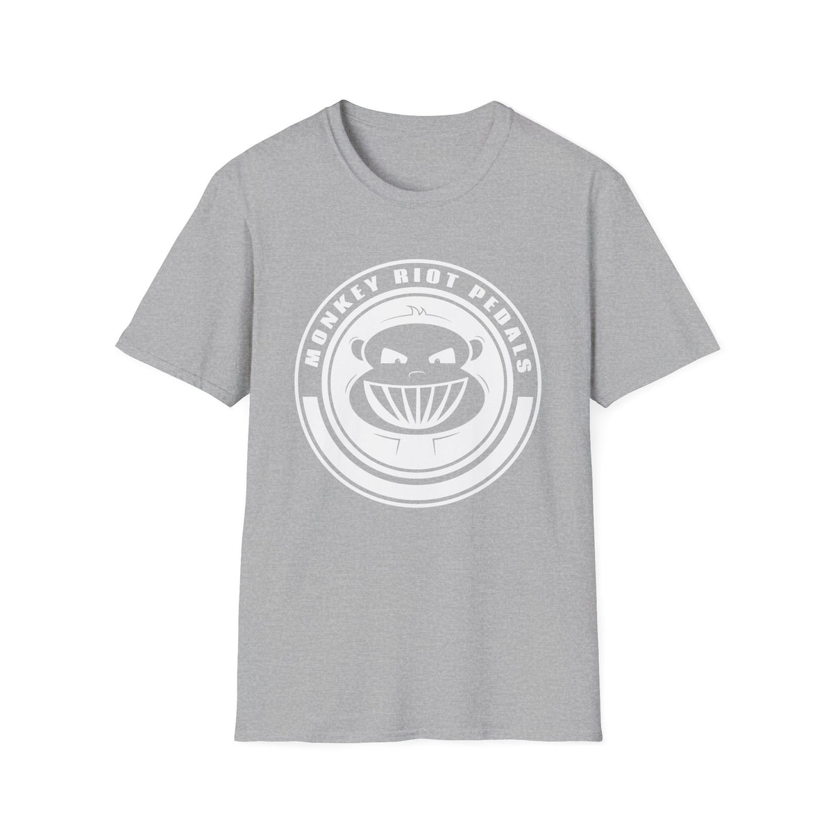 Monkey Riot Pedals Logo Unisex Softstyle T-Shirt