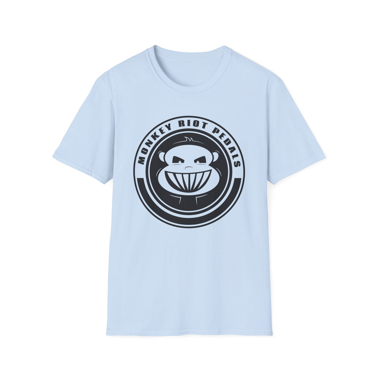 Monkey Riot Pedals Logo Unisex Softstyle T-Shirt